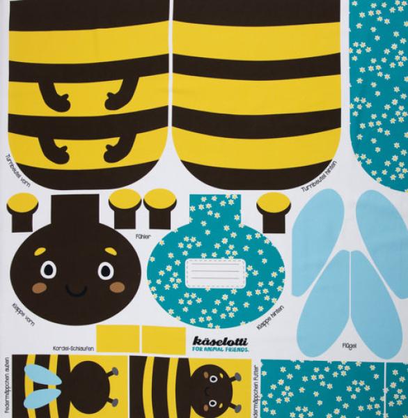Tierbeutel Biene by Käselotti Panel ca. 80cm 